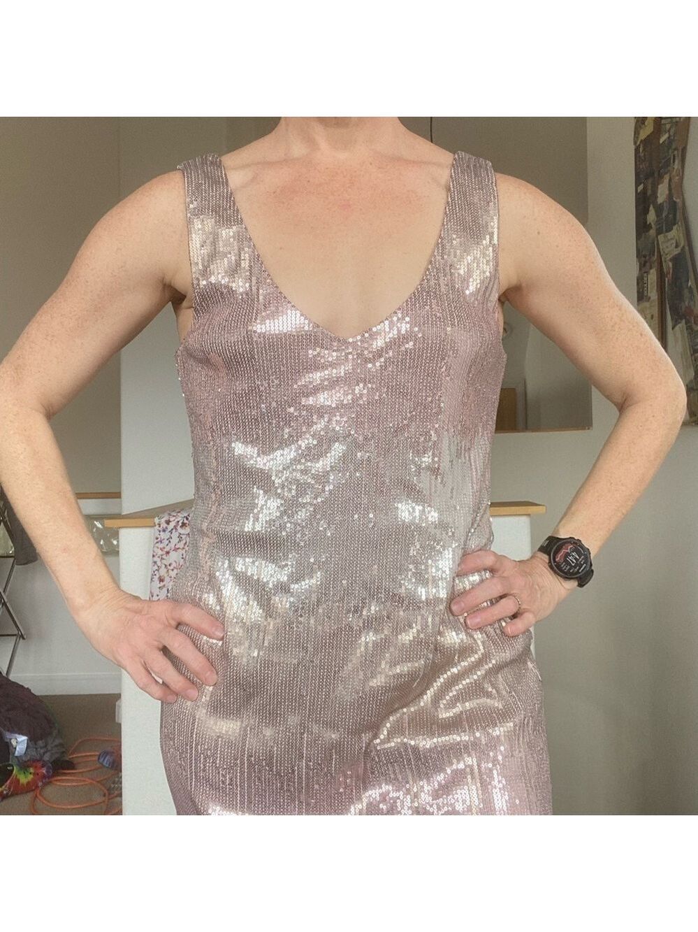 *NWT* AS U WISH Sequin Stretchy Party Mini Dress - Picture 3 of 9